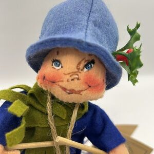 Annalee Blue Drummer Boy Doll with Drum